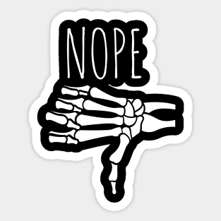 JENNIE SAYS NOPE Sticker